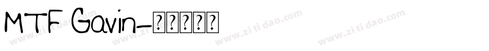 MTF Gavin字体转换